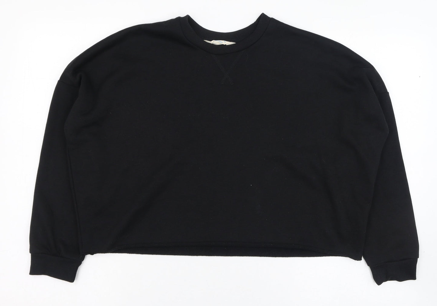 Primark Womens Black  Polyester Pullover Sweatshirt Size 4  Pullover