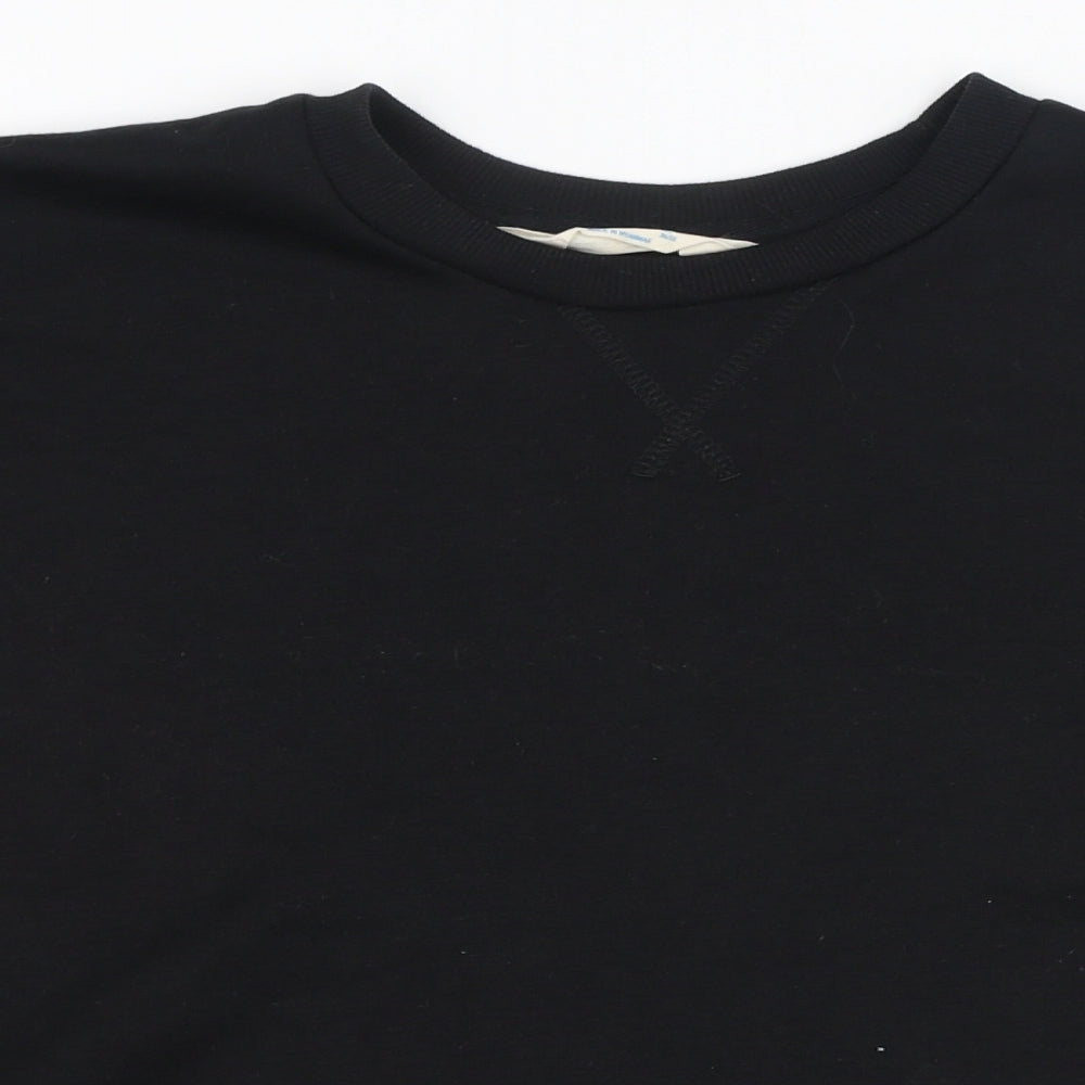 Primark Womens Black  Polyester Pullover Sweatshirt Size 4  Pullover