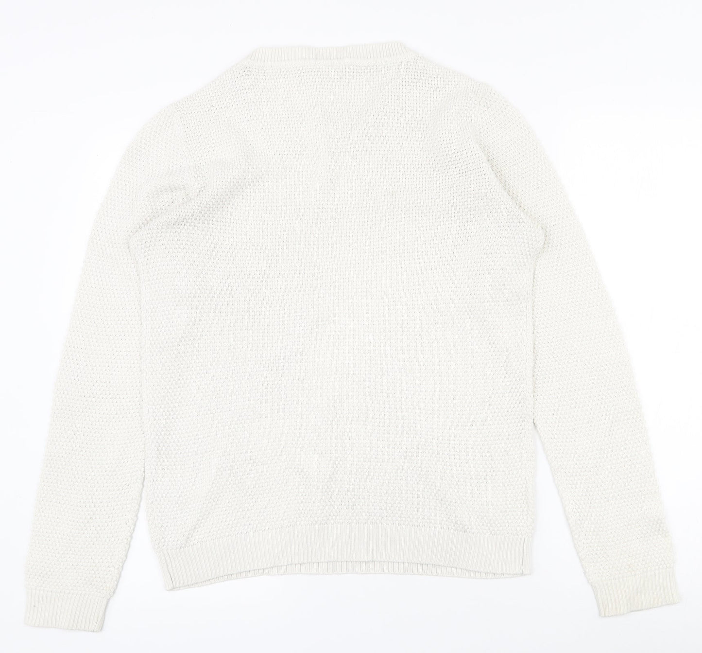 Womens UK Size L VILA White Pullover Jumper