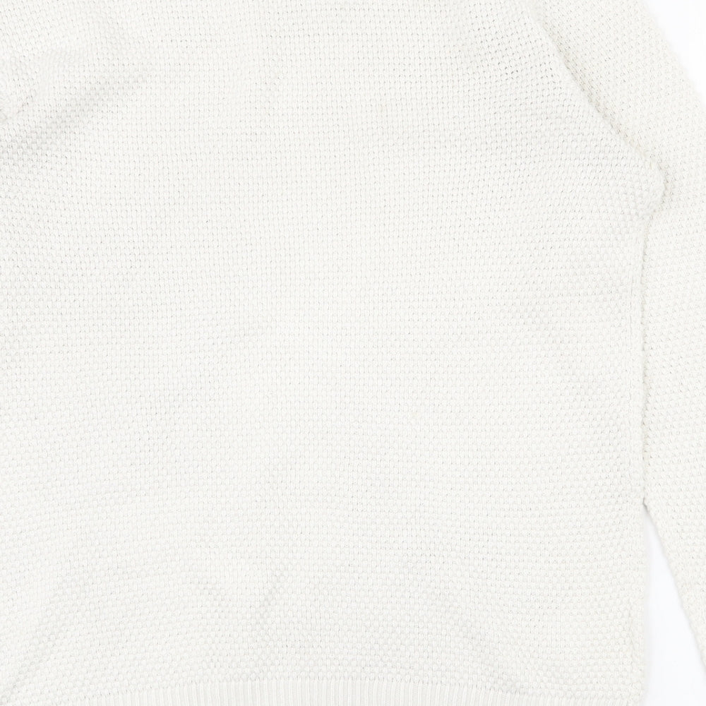 Womens UK Size L VILA White Pullover Jumper