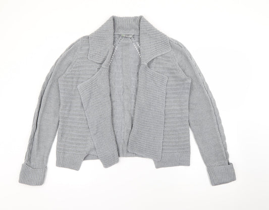 Womens UK Size 14 Marks and Spencer Grey Cardigan Jumper