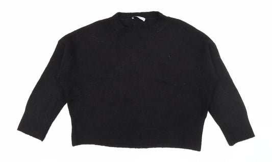 Womens UK Size M Zara Black Pullover Jumper