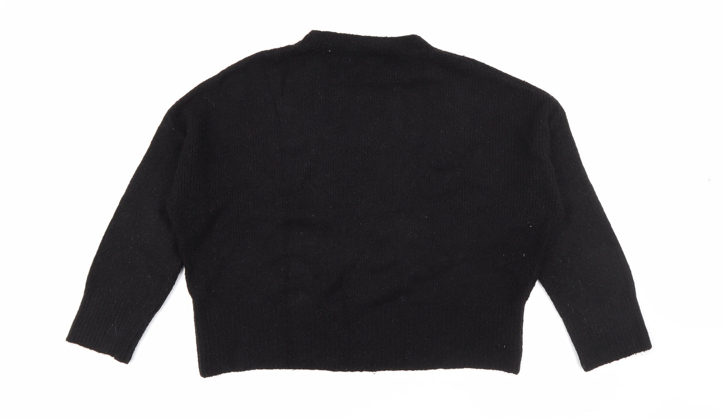 Womens UK Size M Zara Black Pullover Jumper