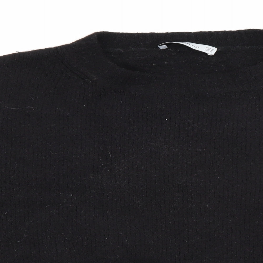 Womens UK Size M Zara Black Pullover Jumper