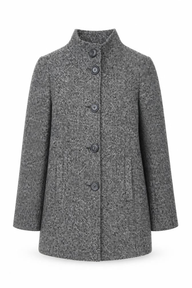 Womens UK Size 10 BHS Grey Overcoat