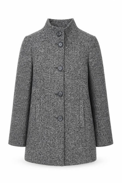 Womens UK Size 10 BHS Grey Overcoat