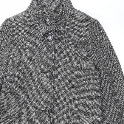 Womens UK Size 10 BHS Grey Overcoat
