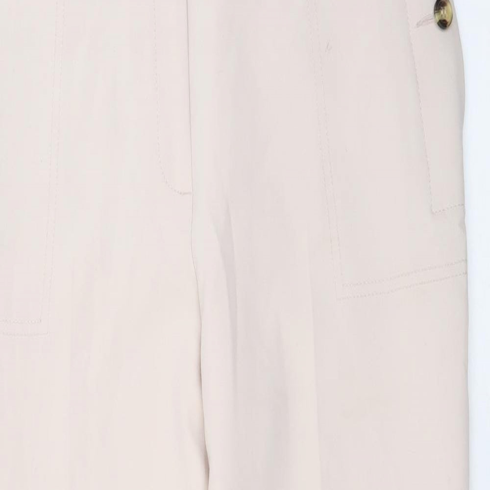 Womens UK Size 12 Marks and Spencer Regular Fit  Ivory Trousers