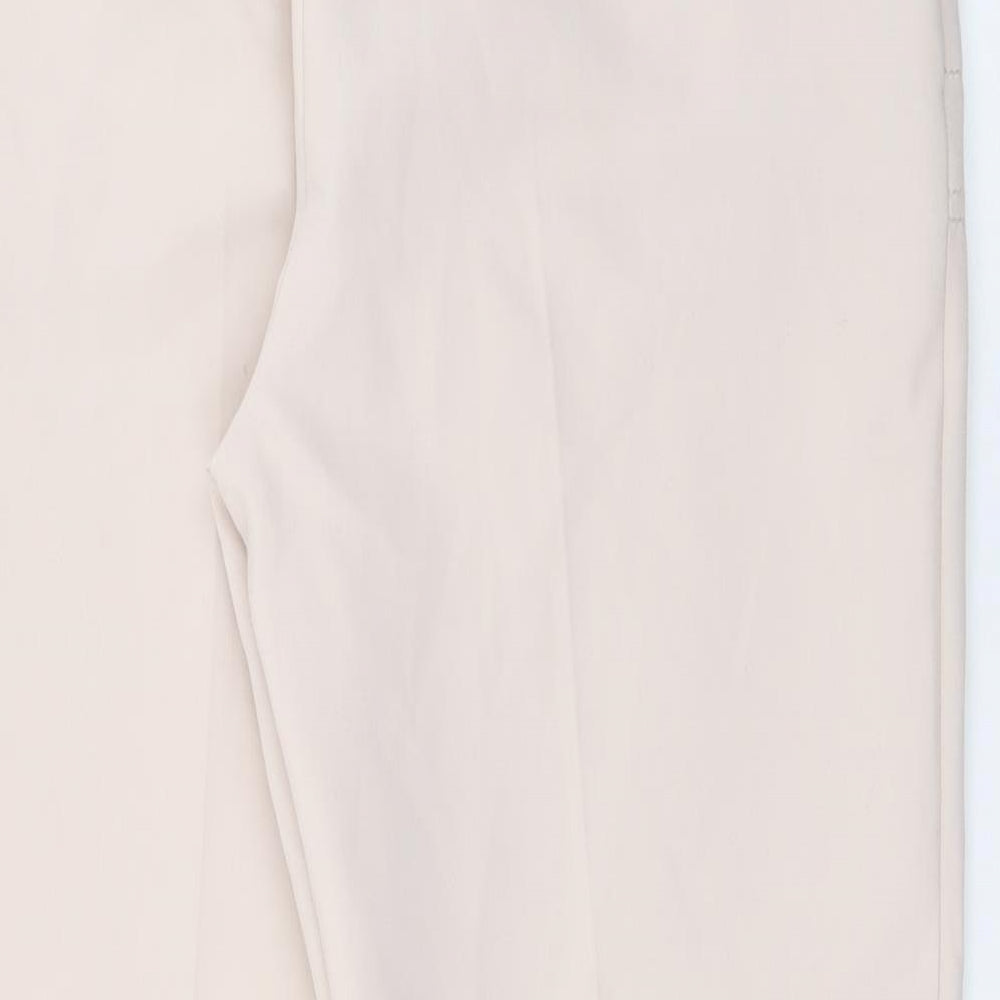 Womens UK Size 12 Marks and Spencer Regular Fit  Ivory Trousers