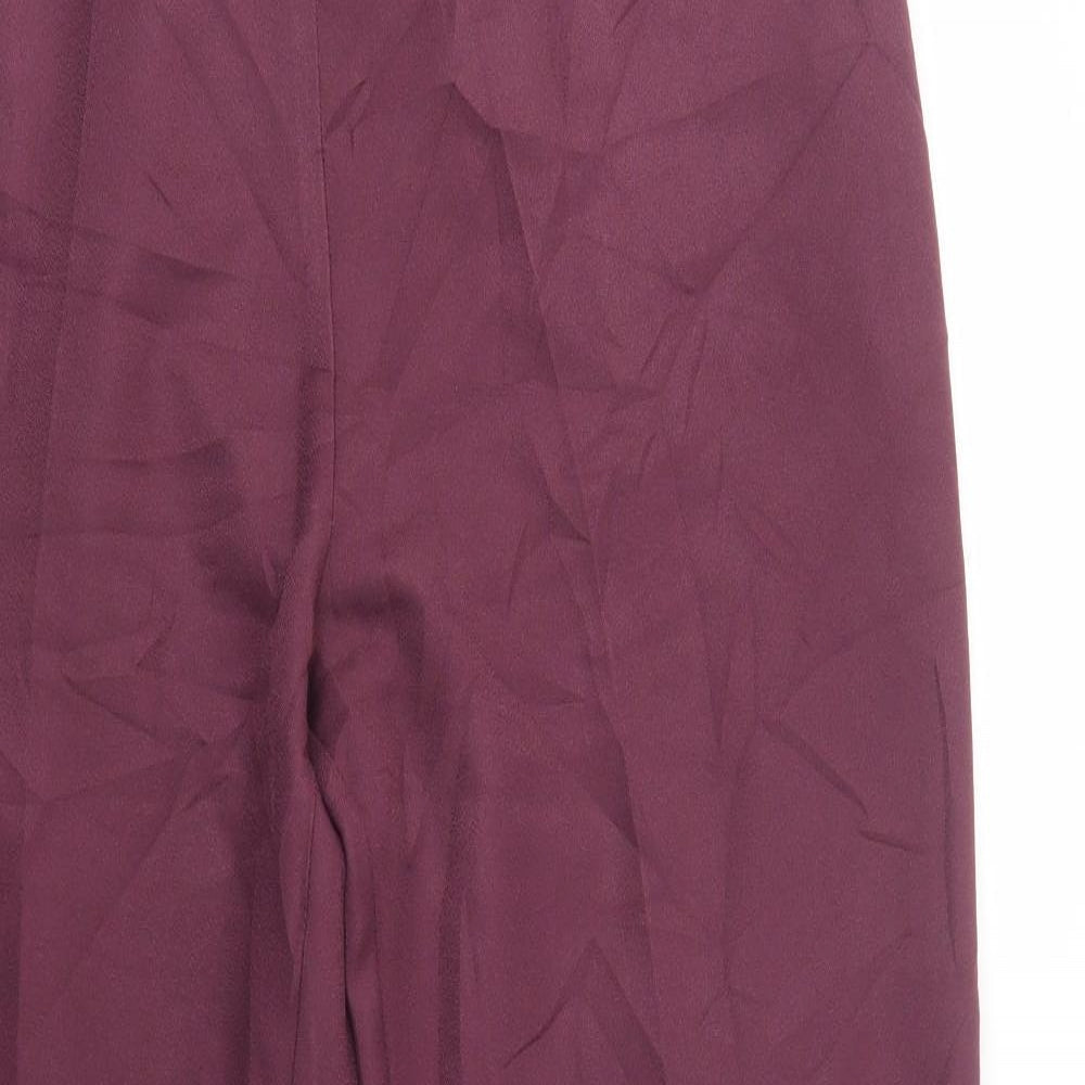 Womens UK Size 20 Damart Regular Fit Dress Pants Purple Trousers
