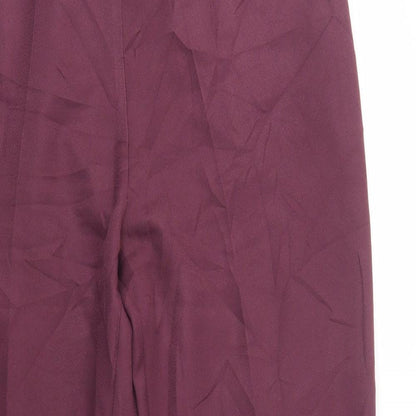 Womens UK Size 20 Damart Regular Fit Dress Pants Purple Trousers