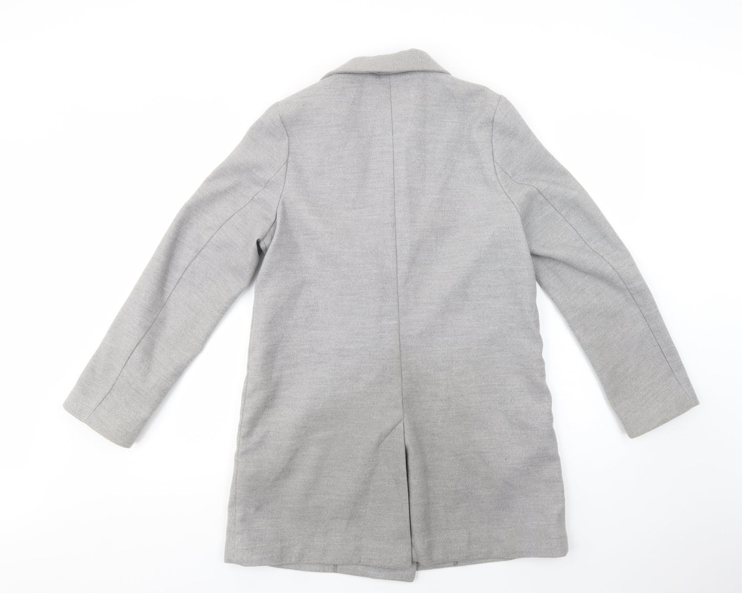 Womens UK Size 8 H&M Grey Pea Coat