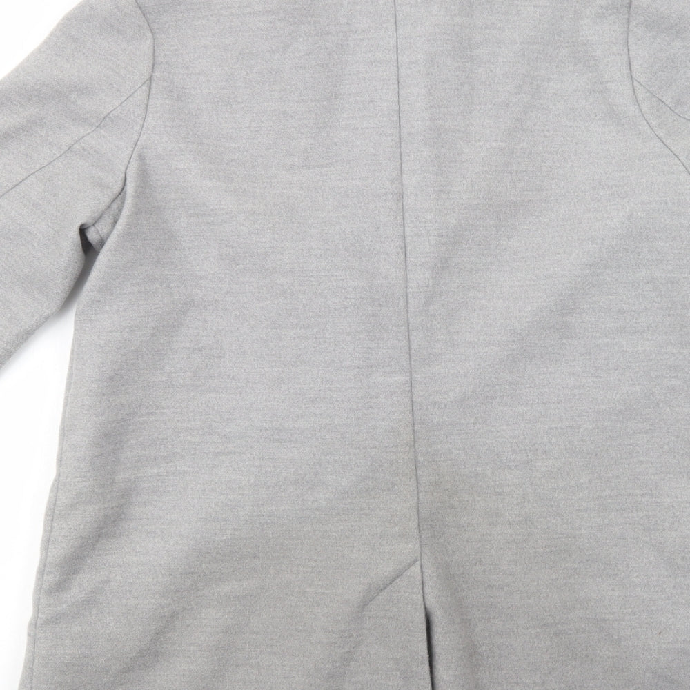 Womens UK Size 8 H&M Grey Pea Coat