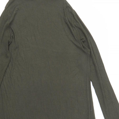 River Island Womens Green  Viscose A-Line  Size 16  Roll Neck Pullover