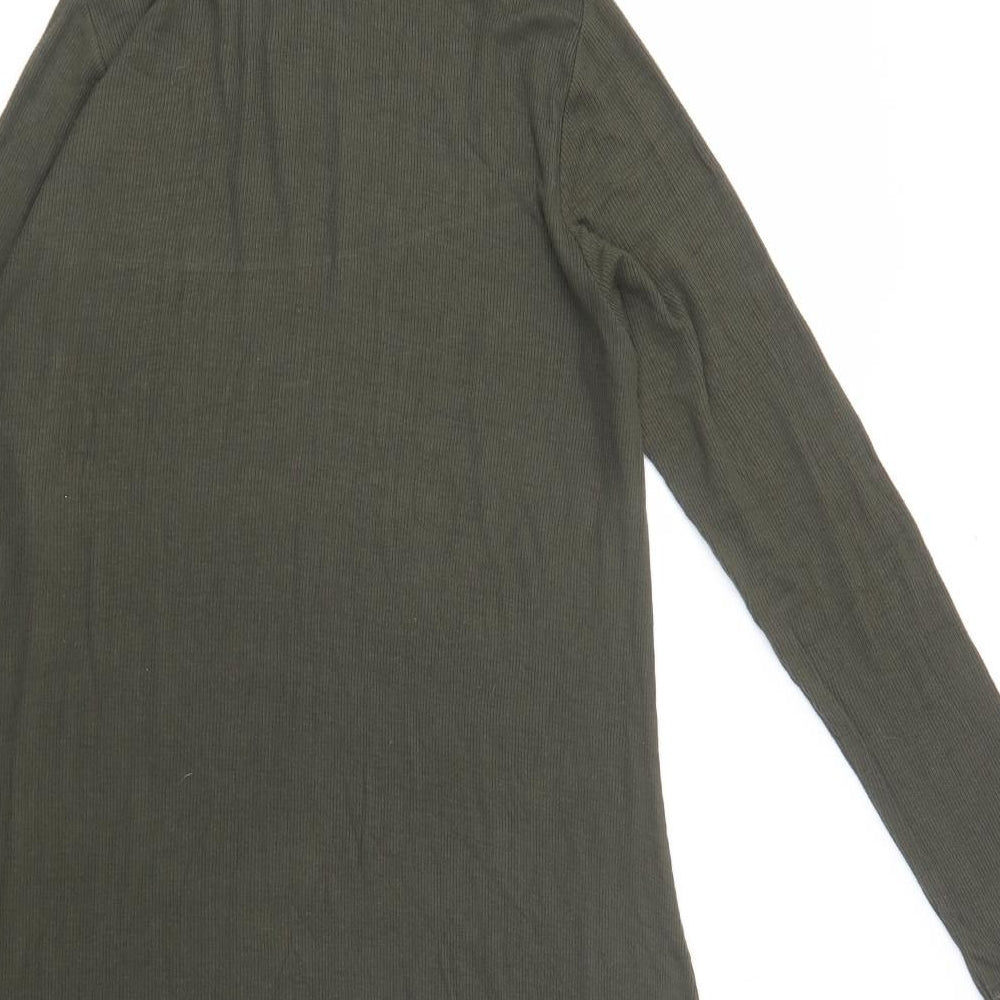 River Island Womens Green  Viscose A-Line  Size 16  Roll Neck Pullover