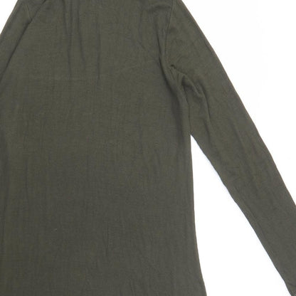 River Island Womens Green  Viscose A-Line  Size 16  Roll Neck Pullover