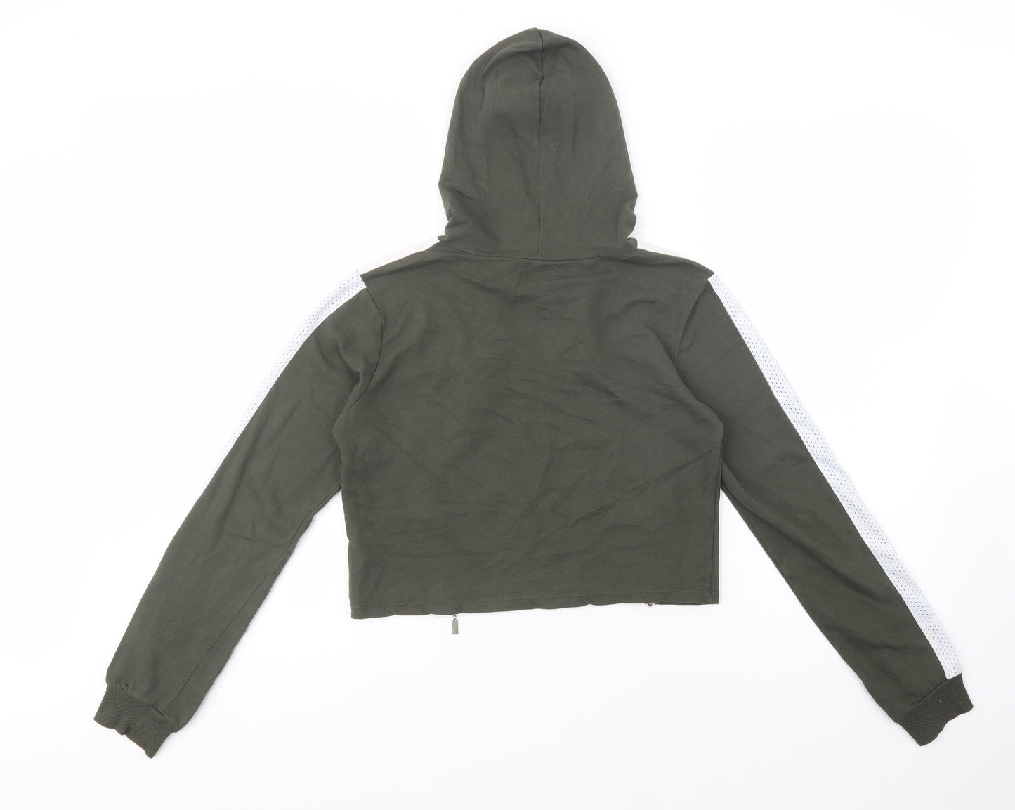 Select Womens Green  Cotton Pullover Hoodie Size 8  Pullover - Jealous Of Me
