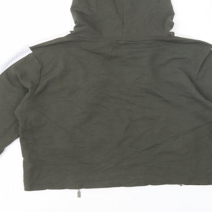 Select Womens Green  Cotton Pullover Hoodie Size 8  Pullover - Jealous Of Me