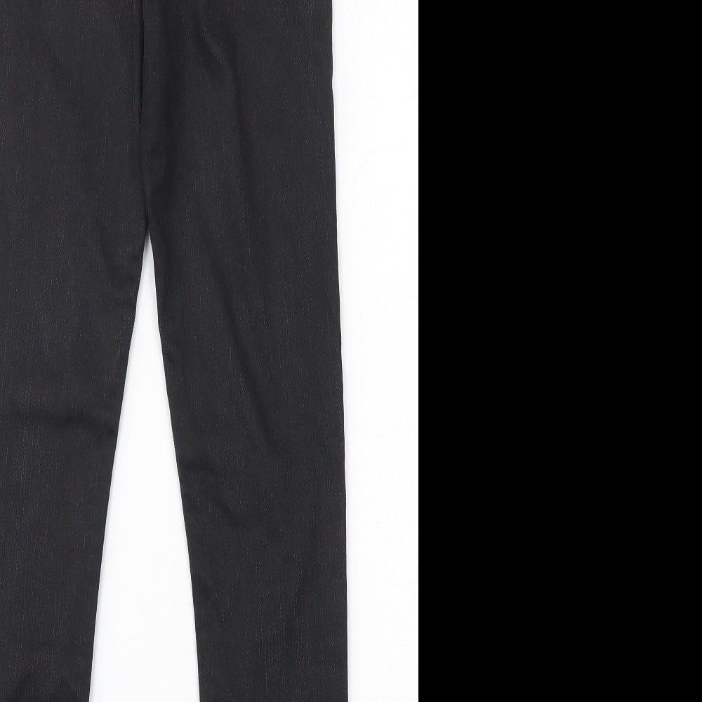 Topshop Womens Black  Cotton Skinny Jeans Size 25 in L27 in Slim Button