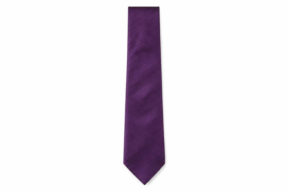Mens Burton Purple Grenadine  Pointed Tie
