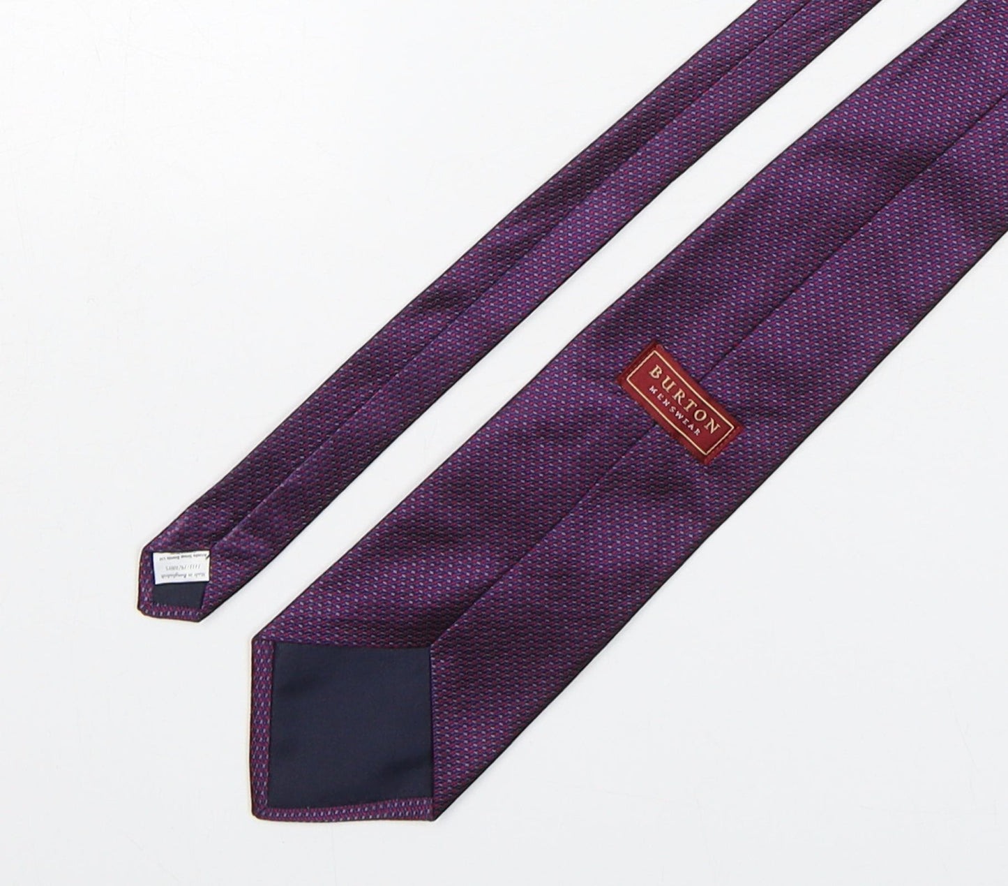 Mens Burton Purple Grenadine  Pointed Tie