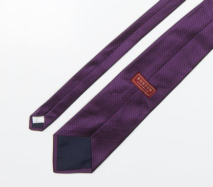 Mens Burton Purple Grenadine  Pointed Tie