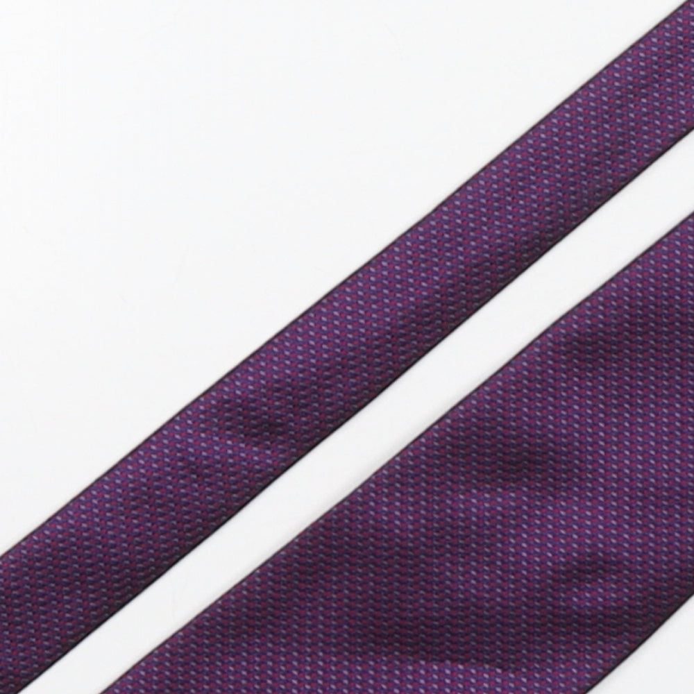 Mens Burton Purple Grenadine  Pointed Tie