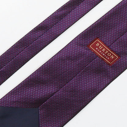 Mens Burton Purple Grenadine  Pointed Tie