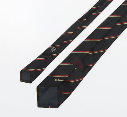 Marstons Mens Multicoloured Striped Polyester Pointed Tie One Size