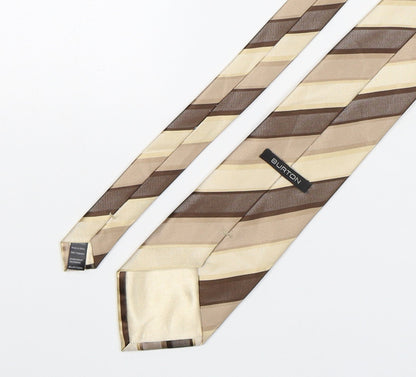 Mens Burton Multicoloured Striped  Pointed Tie
