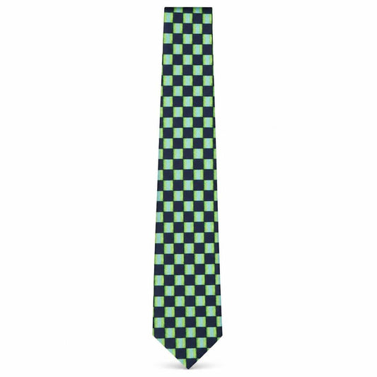 Front view of Burton men’s multicoloured plaids & checks polyester pointed tie one size