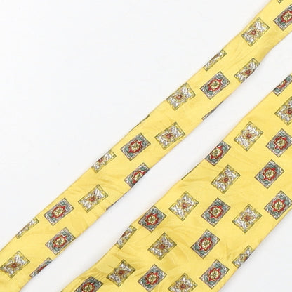 Mens Fox & Chave Gold Geometric  Pointed Tie