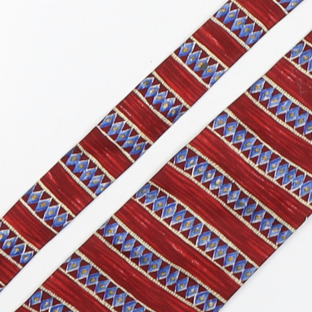 NEXT Mens Multicoloured Striped Silk Pointed Tie One Size