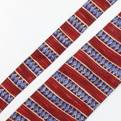 NEXT Mens Multicoloured Striped Silk Pointed Tie One Size