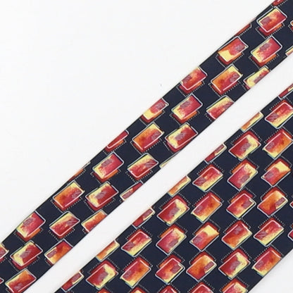 Marks and Spencer Mens Multicoloured Geometric Polyester Pointed Tie One Size