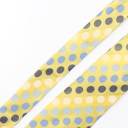Kensington  Mens Multicoloured Polka Dot Silk Pointed Tie One Size