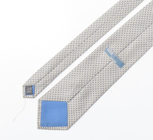 Marks and Spencer Mens Multicoloured Geometric Polyester Pointed Tie One Size