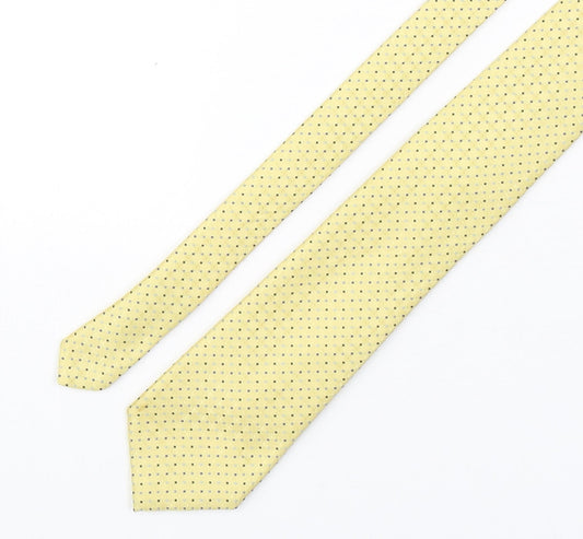 Marks and Spencer Mens Multicoloured Plaids & Checks Polyester Pointed Tie One Size