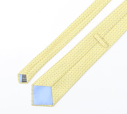 Marks and Spencer Mens Multicoloured Plaids & Checks Polyester Pointed Tie One Size