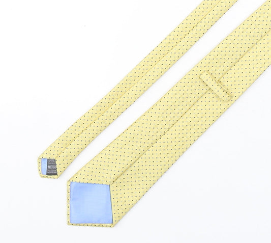 Marks and Spencer Mens Multicoloured Plaids & Checks Polyester Pointed Tie One Size