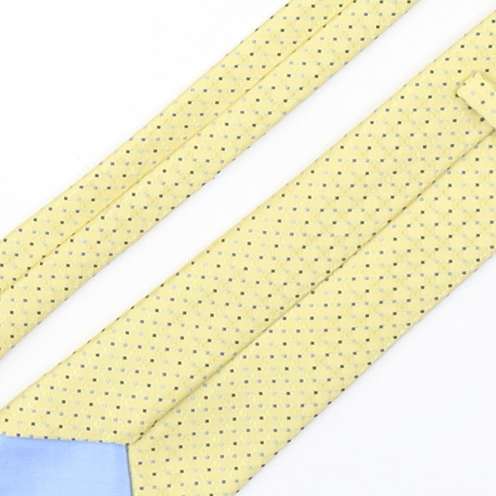 Marks and Spencer Mens Multicoloured Plaids & Checks Polyester Pointed Tie One Size