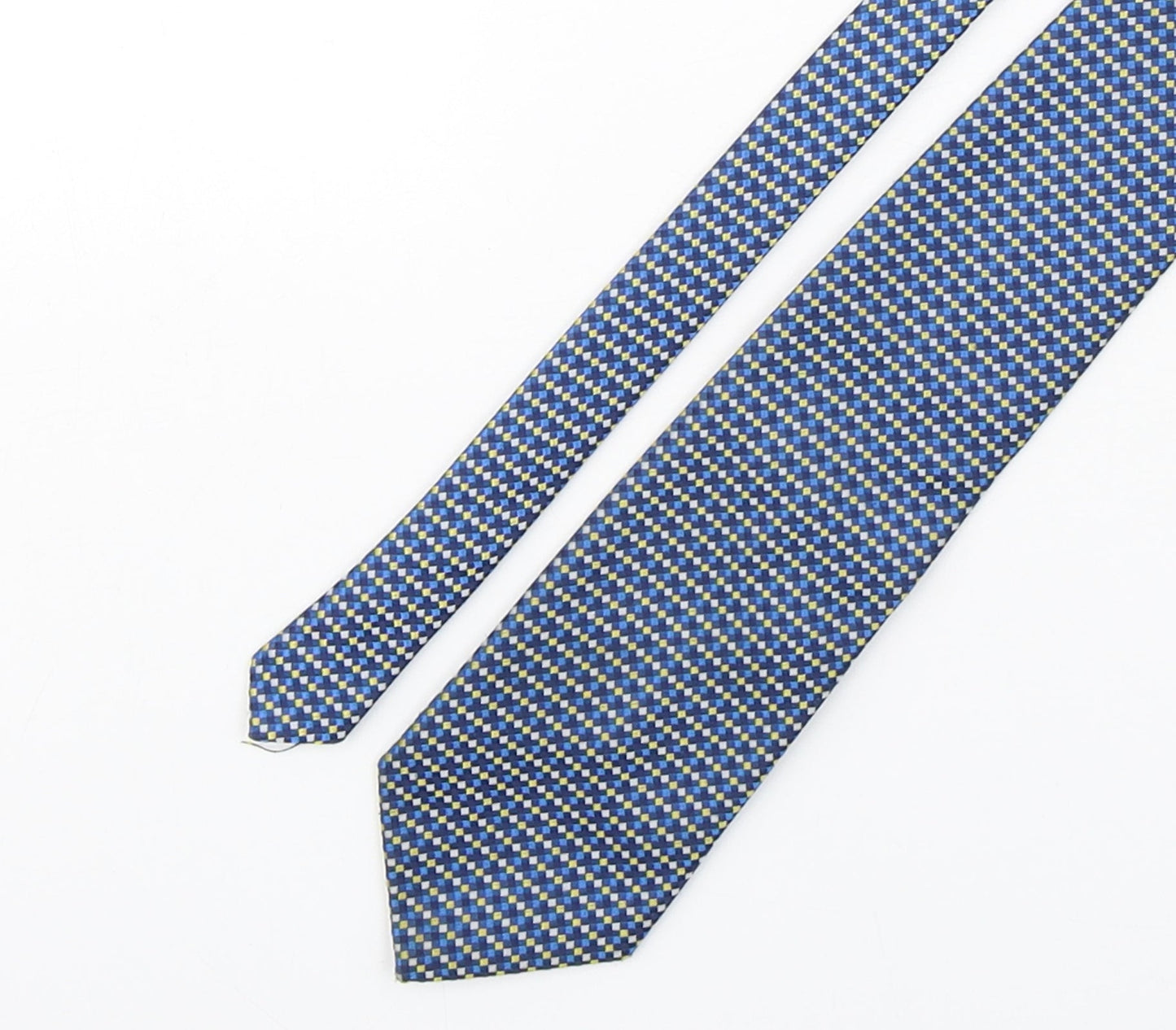 Mens Havana Multicoloured Plaids & Checks  Pointed Tie