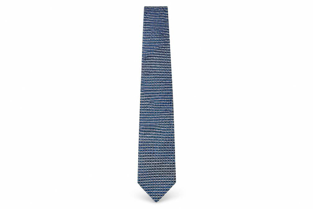 Mens Havana Multicoloured Plaids & Checks  Pointed Tie