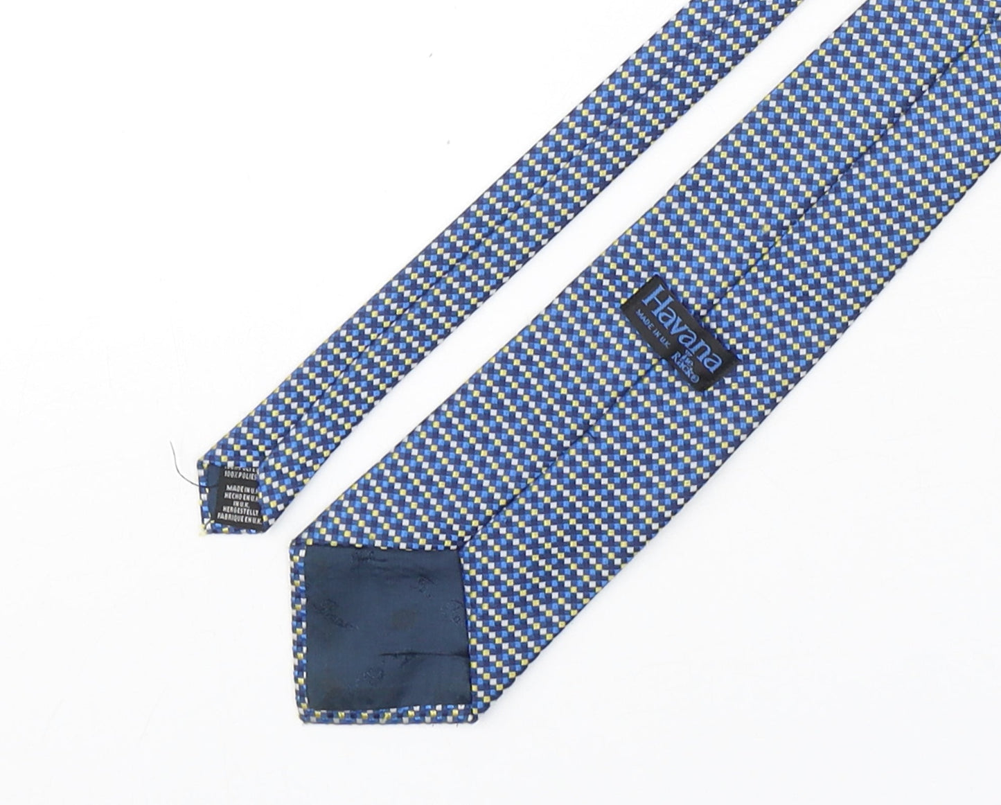 Mens Havana Multicoloured Plaids & Checks  Pointed Tie