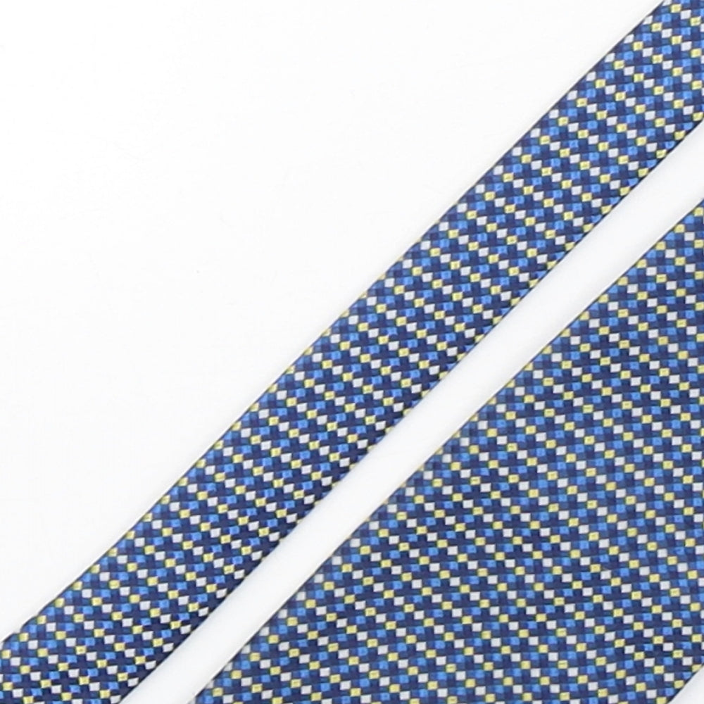 Mens Havana Multicoloured Plaids & Checks  Pointed Tie