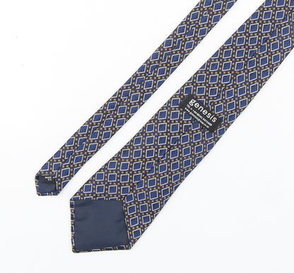 Mens Genesis Multicoloured Geometric  Pointed Tie