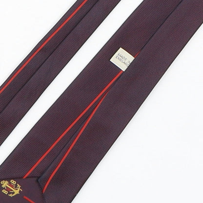 PreWorn  Mens Multicoloured Striped Polyester Pointed Tie One Size