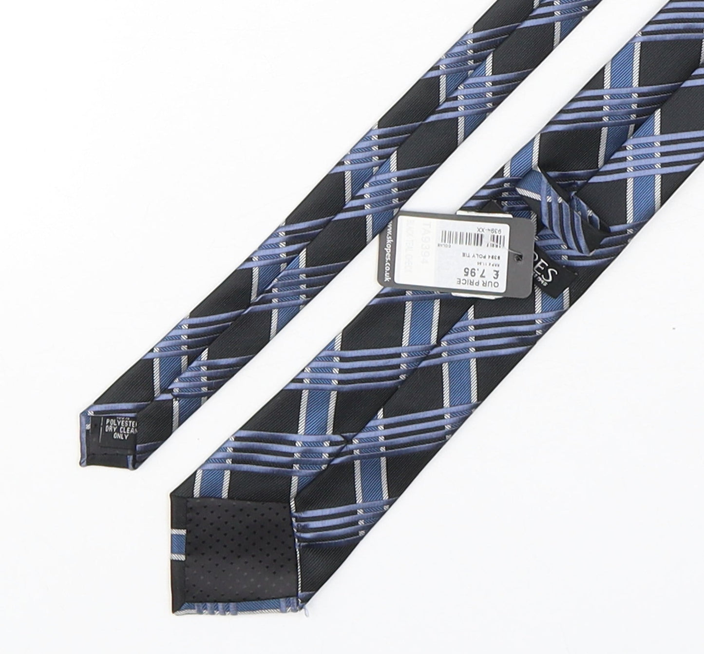 Skopes Mens Multicoloured Plaids & Checks Polyester Pointed Tie One Size