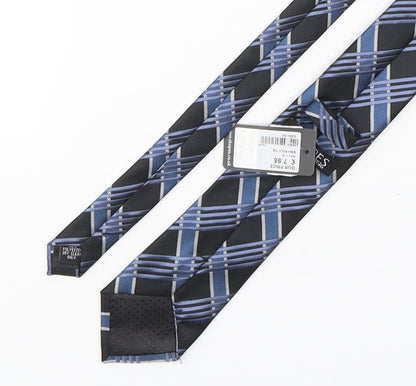 Skopes Mens Multicoloured Plaids & Checks Polyester Pointed Tie One Size