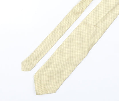 Mens Frangi Yellow Polka Dot  Pointed Tie